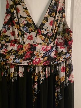Ever Pretty Black Floral Maxi Dress